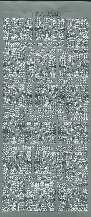 6568 - Hj�rner - stickers - s�lv